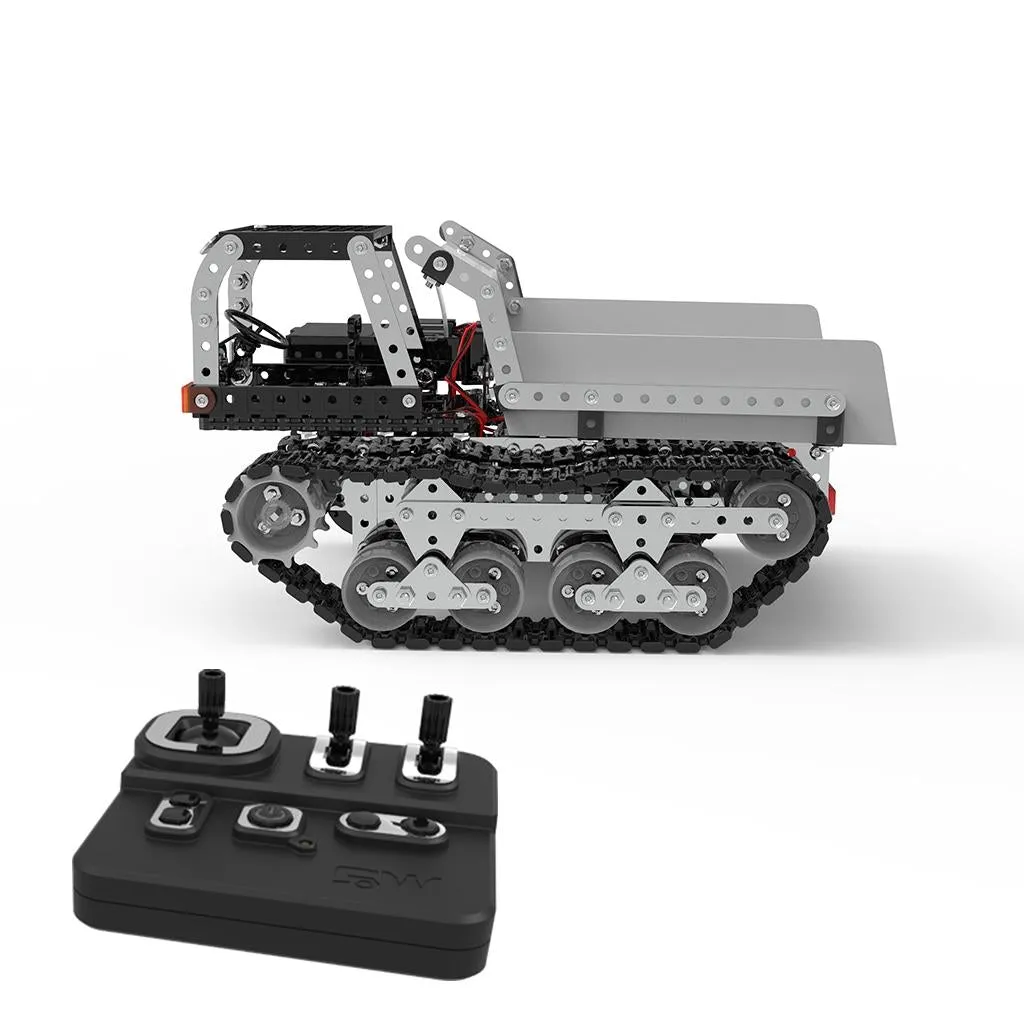 10-ch Remote Control Dump Truck Toy Diy Stainless Steel 2.4g Wireless