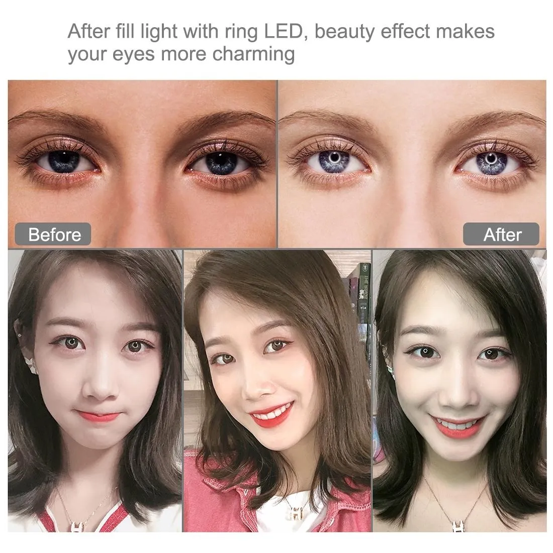 10.2 Rgbw Led Ring Light Kit with Tripod and Phone Mount