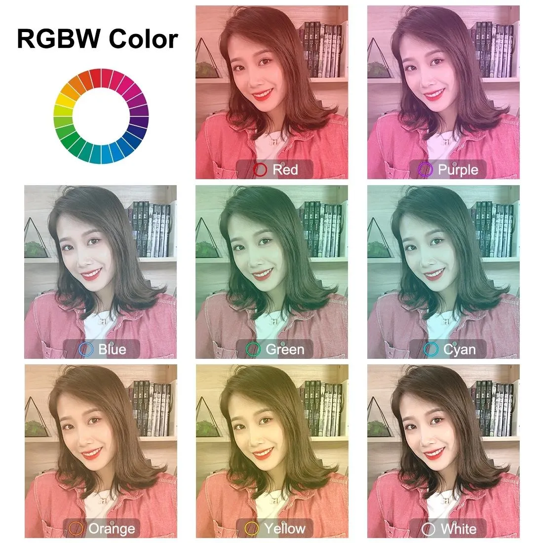 10.2 Rgbw Led Ring Light Kit with Tripod and Phone Mount