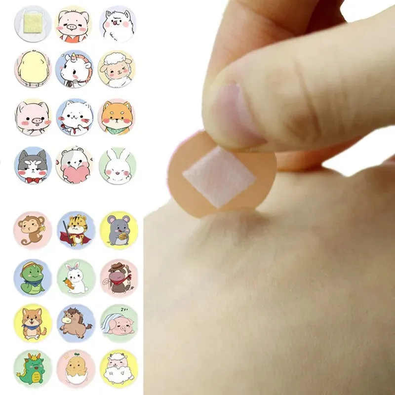 120pcs Lot Cartoon Animal Band Aid Hemostasis Adhesive Bandages for Kids First Aid Kit Wound Plaster Patches