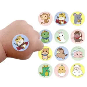 120pcs Lot Cartoon Animal Band Aid Hemostasis Adhesive Bandages for Kids First Aid Kit Wound Plaster Patches