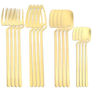 16 Piece Stainless Steel Cutlery Set For Kitchen Use