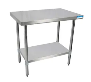 18" X 30" Stainless Steel Top Work Table w/ Stainless  Steel Legs and Shelf
