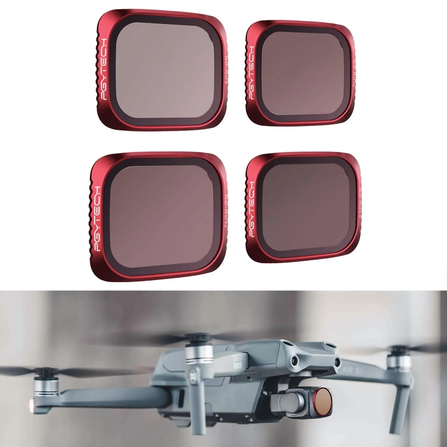 4-in-1 Lens Filter Kit for Dji Air 2s - Nd8 Nd16 Nd32 Nd64