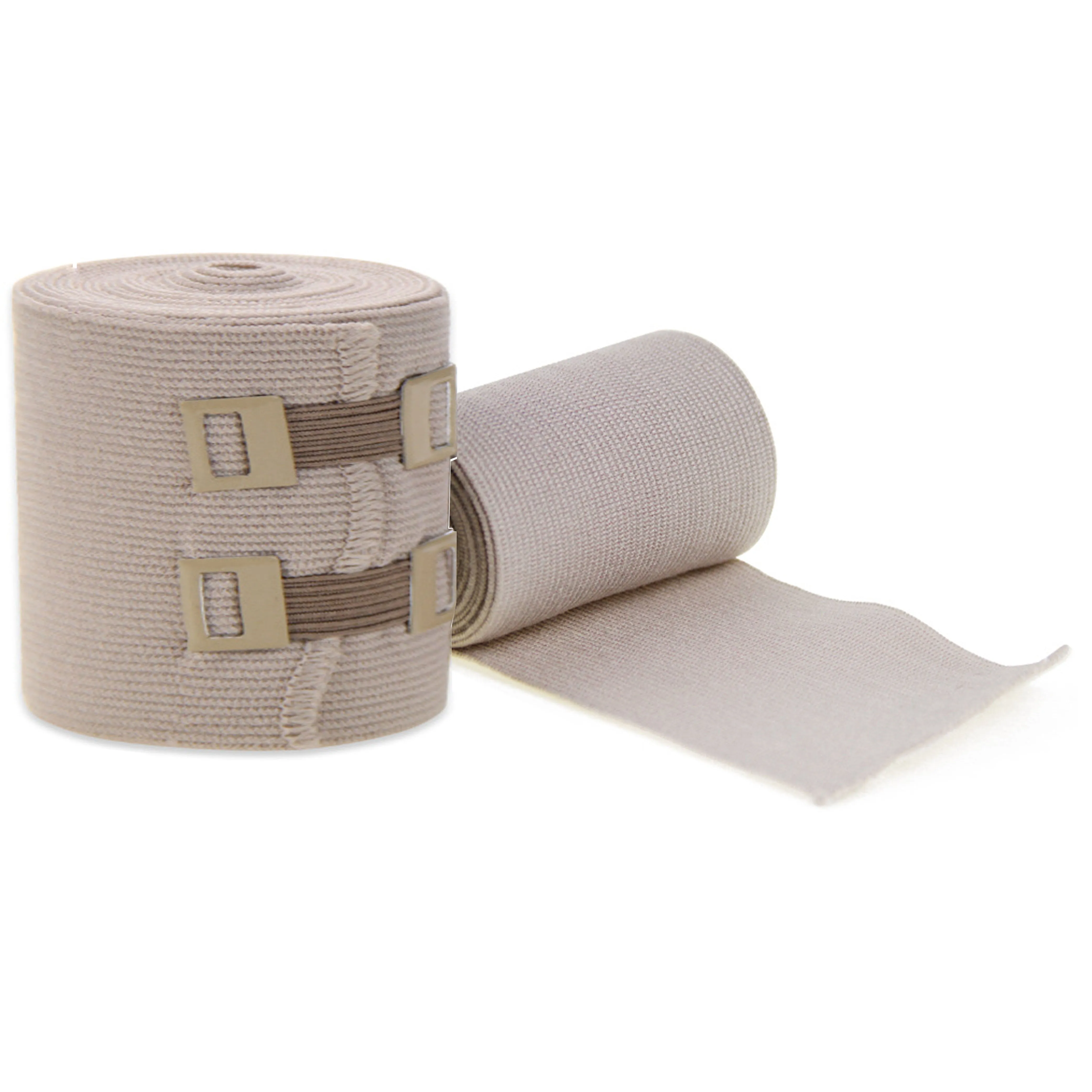 4 Pc Elastic Bandage Wrap 2" Compression With Metal Clips Ankle Wrist First Aid