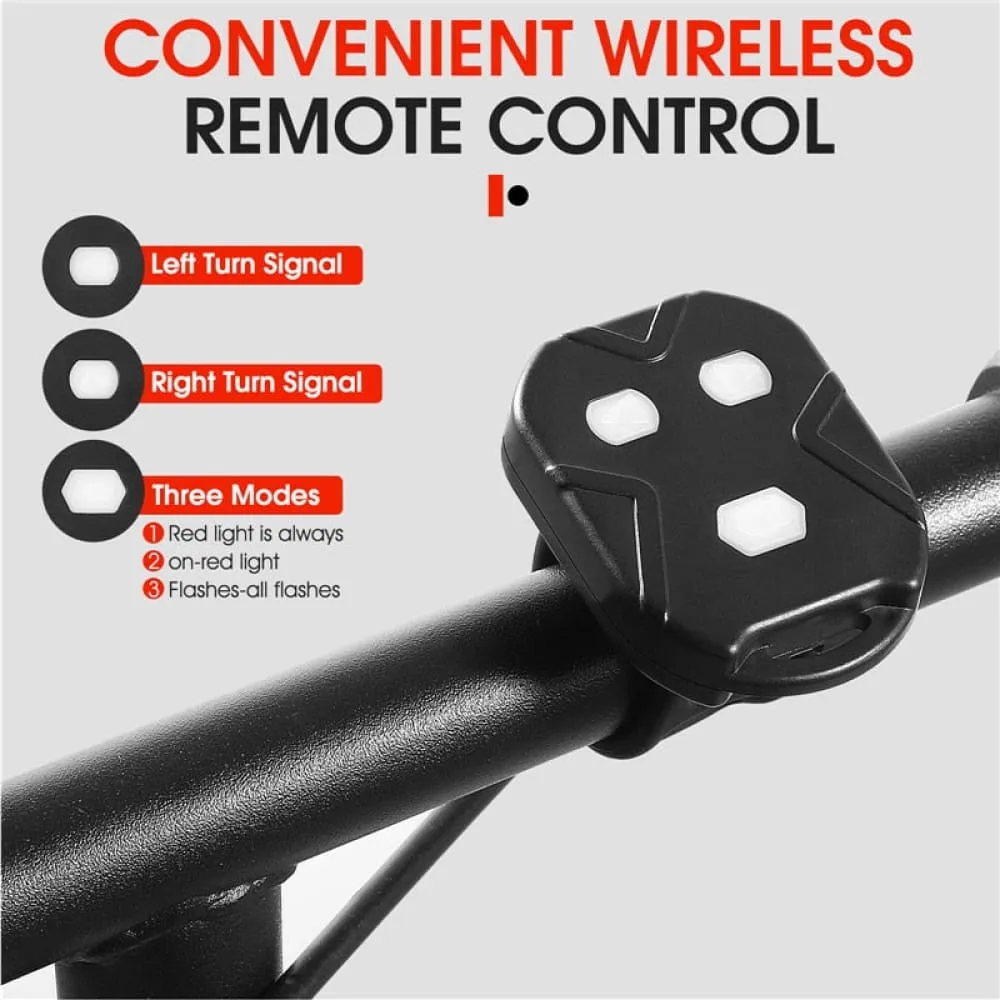 Bike Turn Signal Light Remote Control Direction Indicator Led Rear Light
