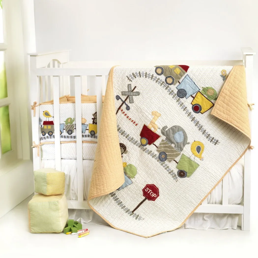 Choo Choo Friends Quilt <br> <span style="font-size: 11px; font-family:Helvetica,Arial,sans-serif;">Can Be Personalised</span>