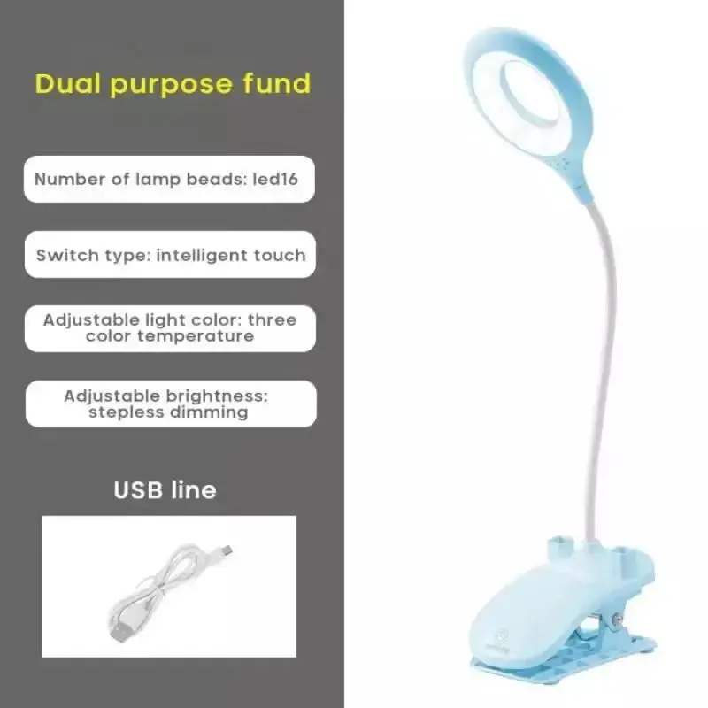 Creative Elephant Animal Led Table Lamp Charging Plug-in Dual-Use Three-Color Temperature Adjustable Learning Table Lamp