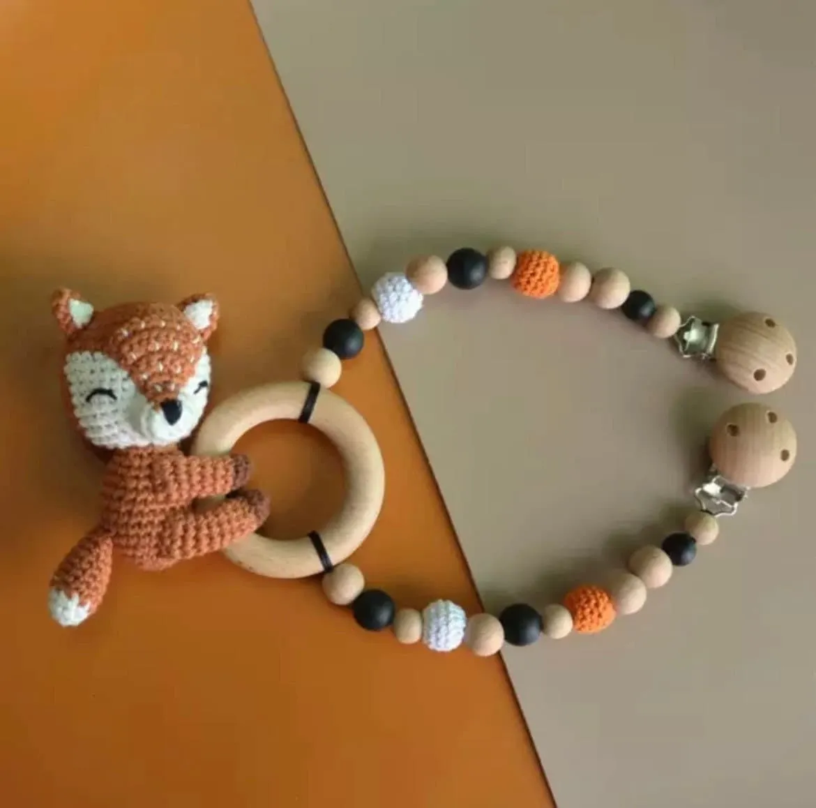 Crochet Pram Garland Toy with Clip