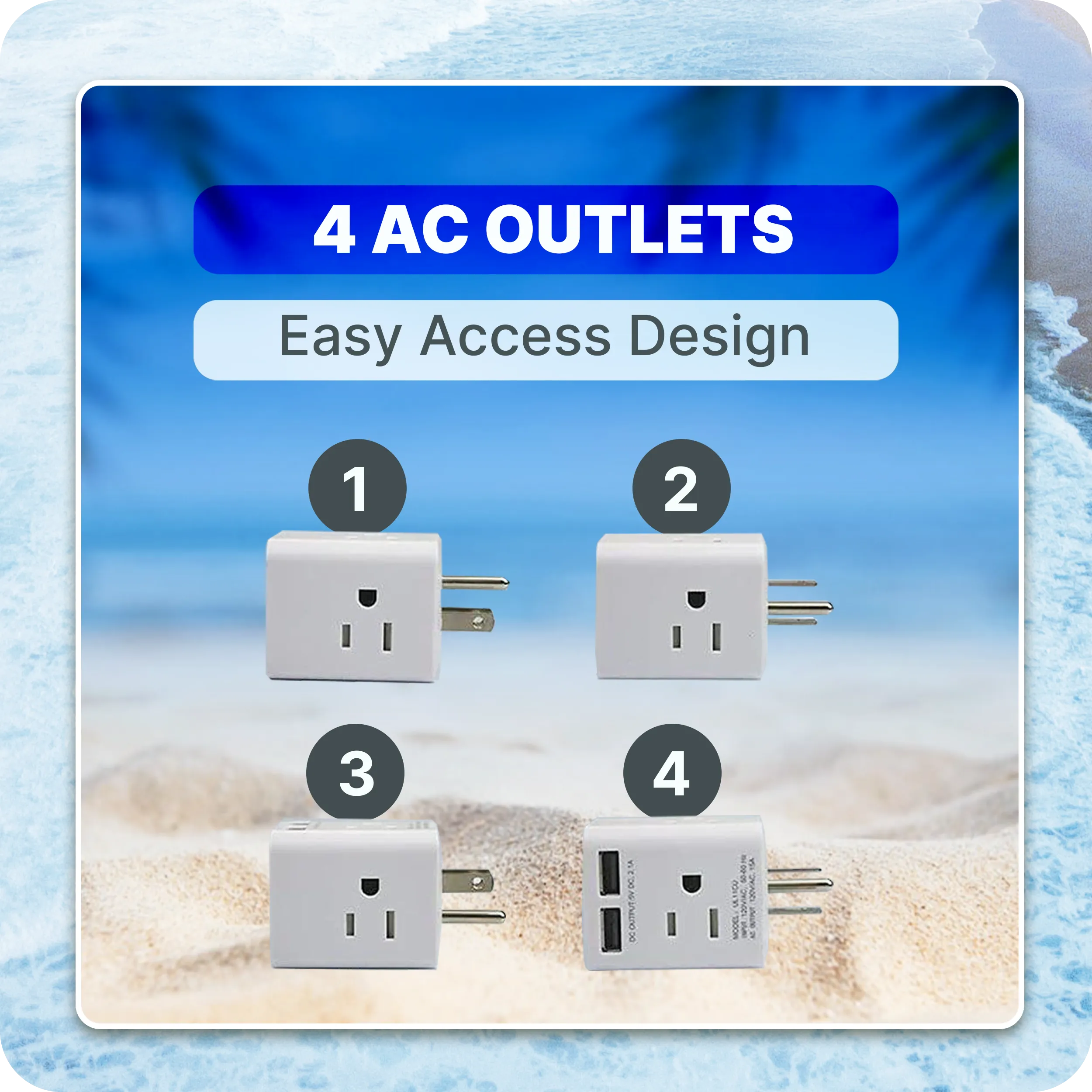 Cruise Essentials Portable Floor Fan wall plug Fan bag Bundle