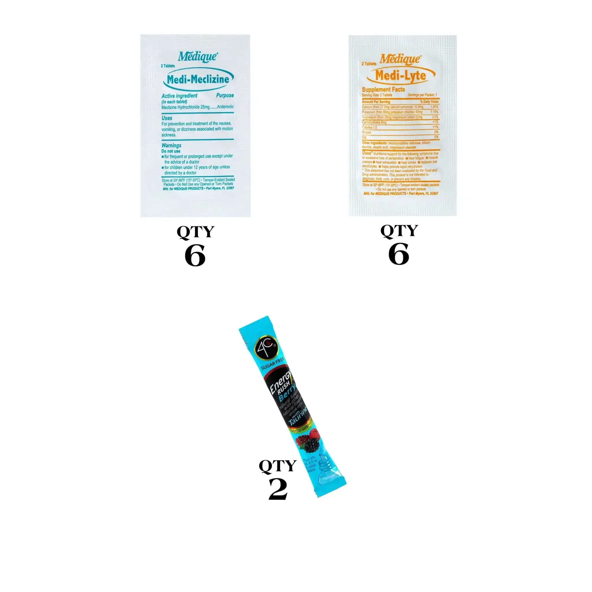 Cruise Essentials Refill Kit | Basic | Hydration | Motion Sickness