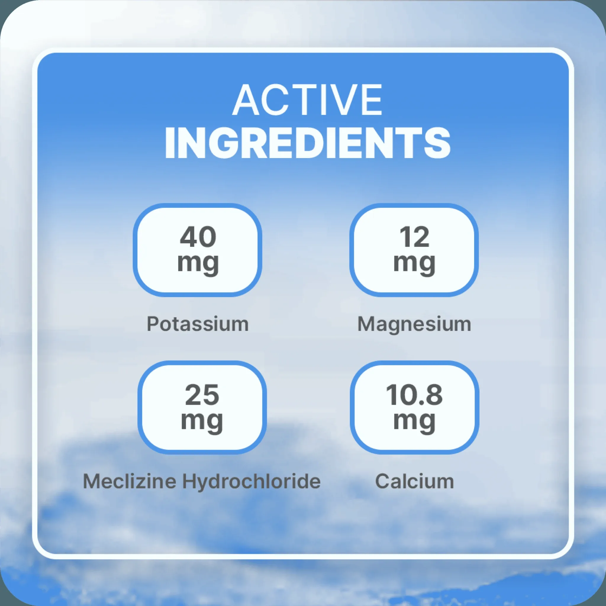 Cruise Essentials Refill Kit | Basic | Hydration | Motion Sickness