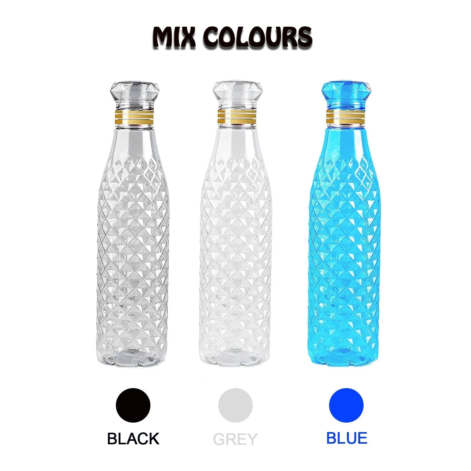 Dimond Cut Water Bottle used by kids, childrens and even adults for storing and drinking water throughout travelling to different-different places and all.