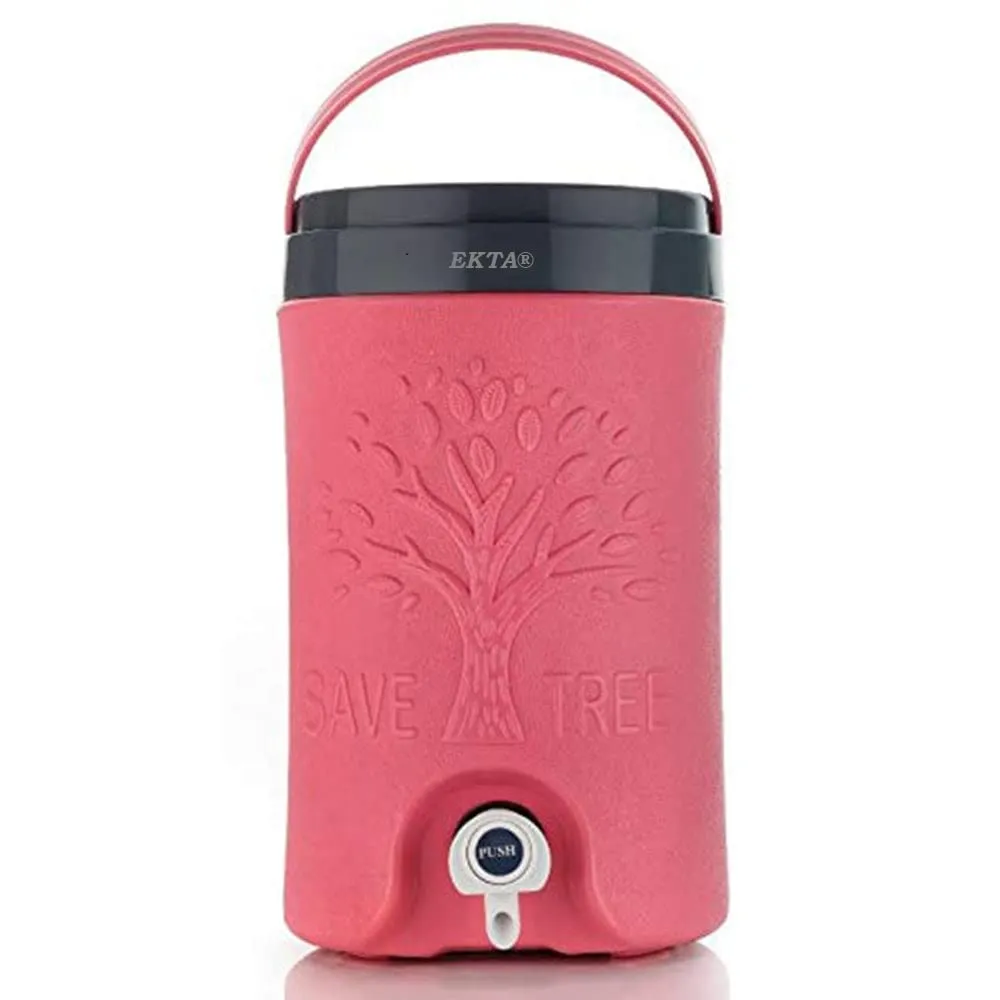 EKTA® Water Jug Camper with Tap Plastic Insulated Water 5 Liter Water Storage Cool Water Storage for Traveling Water Jug 5 Lit - Multicolor
