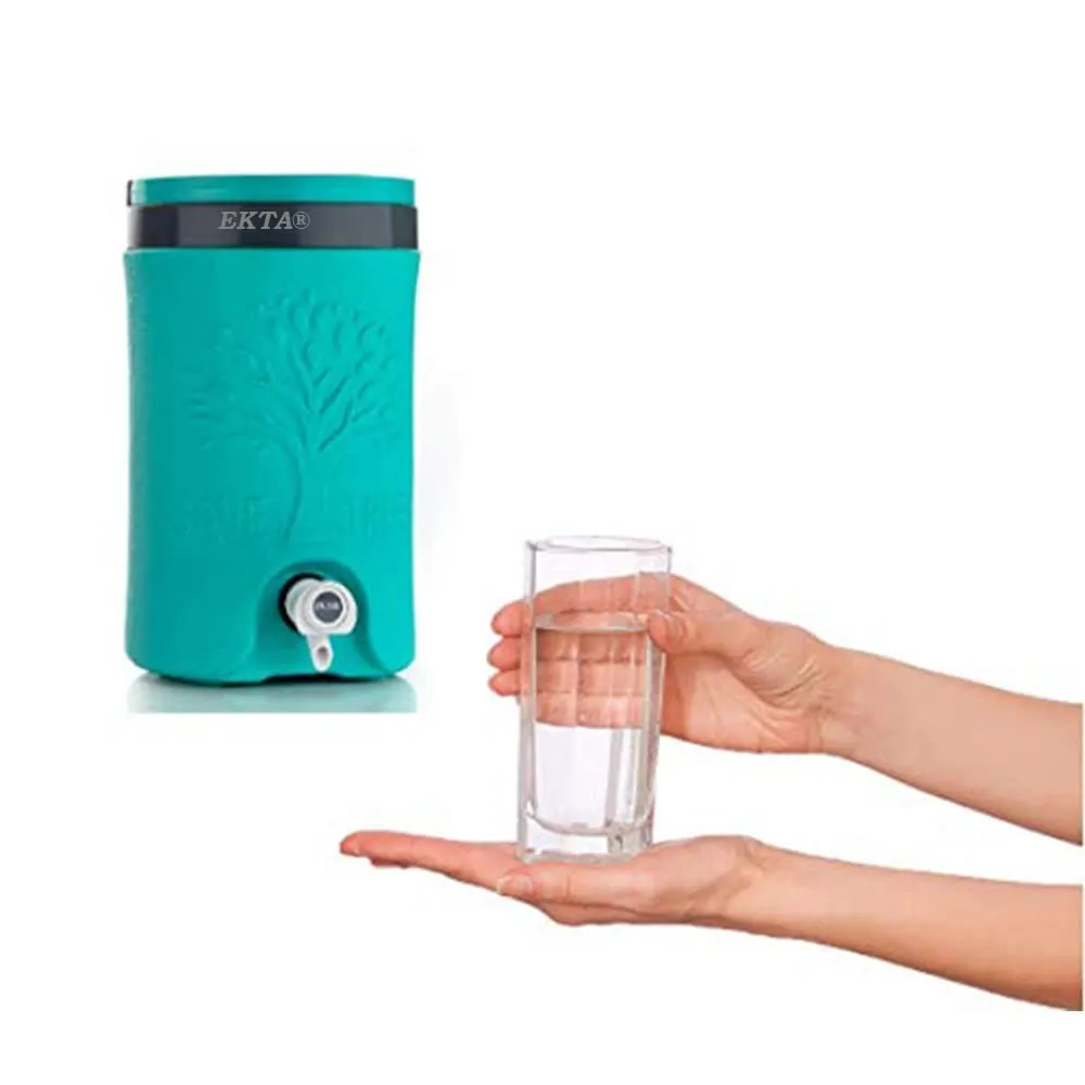 EKTA® Water Jug Camper with Tap Plastic Insulated Water 5 Liter Water Storage Cool Water Storage for Traveling Water Jug 5 Lit - Multicolor