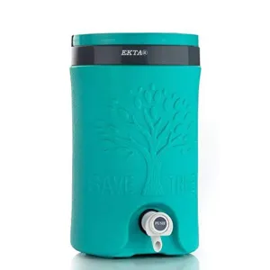 EKTA® Water Jug Camper with Tap Plastic Insulated Water 5 Liter Water Storage Cool Water Storage for Traveling Water Jug 5 Lit - Multicolor