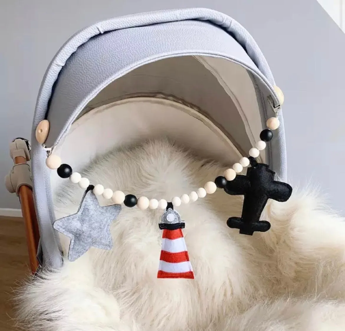 Felt Pram Garland for Baby Stroller