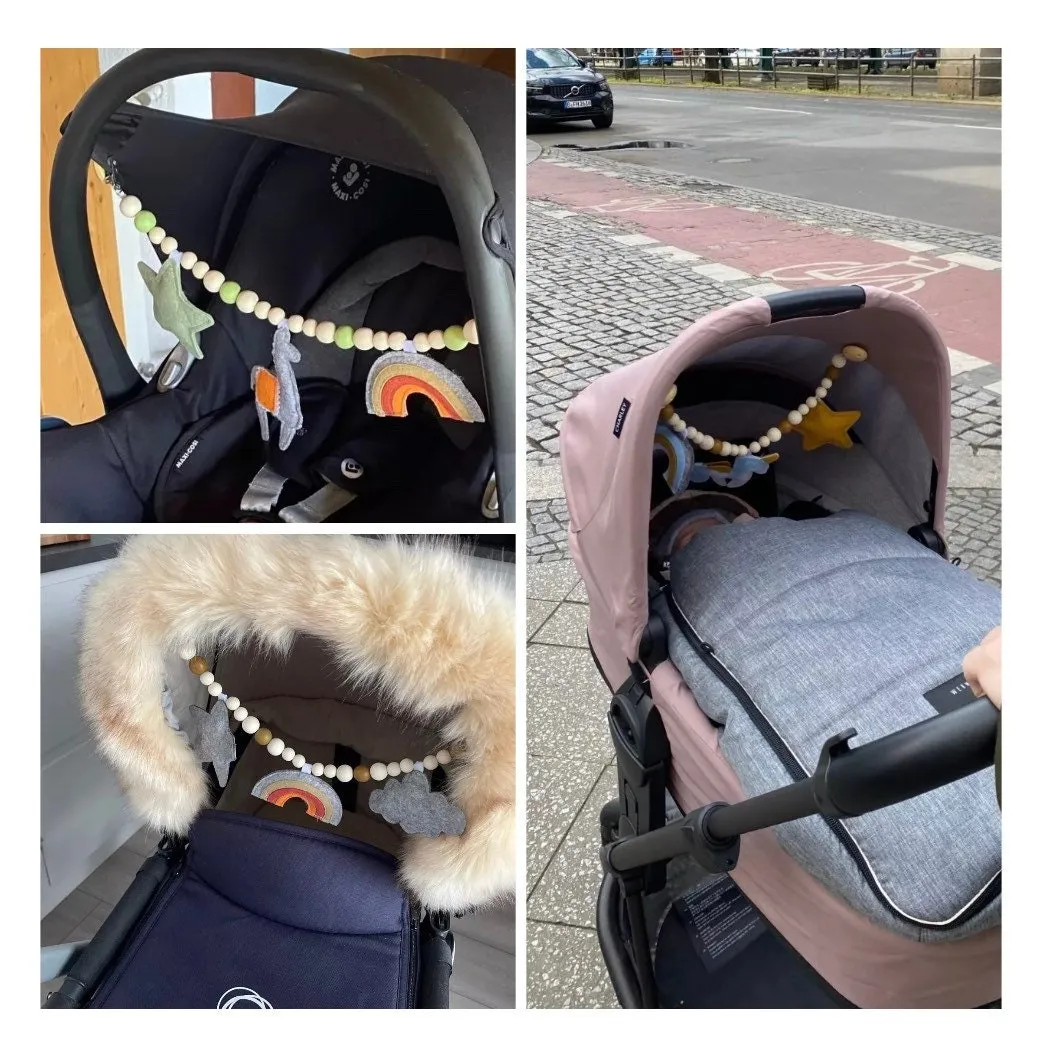 Felt Pram Garland for Baby Stroller