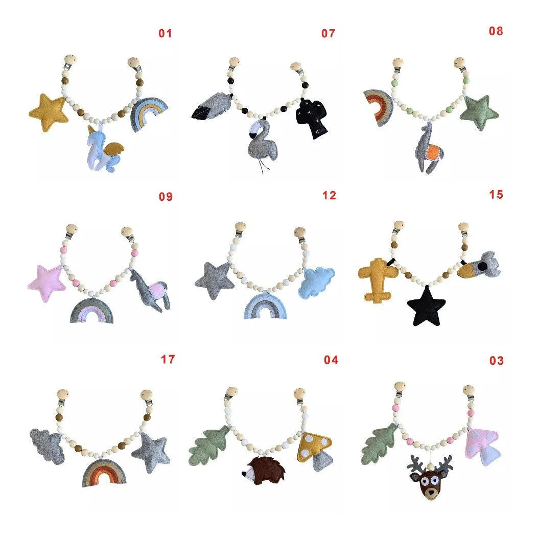 Felt Pram Garland for Baby Stroller