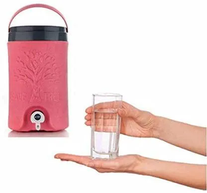 Gra8 Traveling Water Jug 5 Liter Water Jug Camper with Tap Plastic Insulated Water Water Storage Cool Water Storage (1Pcs) (Multicolor)