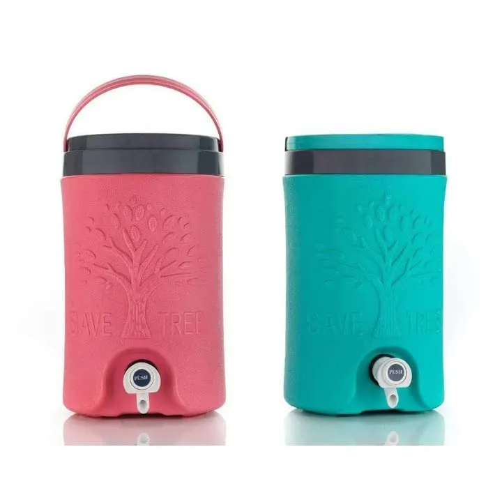 Gra8 Traveling Water Jug 5 Liter Water Jug Camper with Tap Plastic Insulated Water Water Storage Cool Water Storage (1Pcs) (Multicolor)
