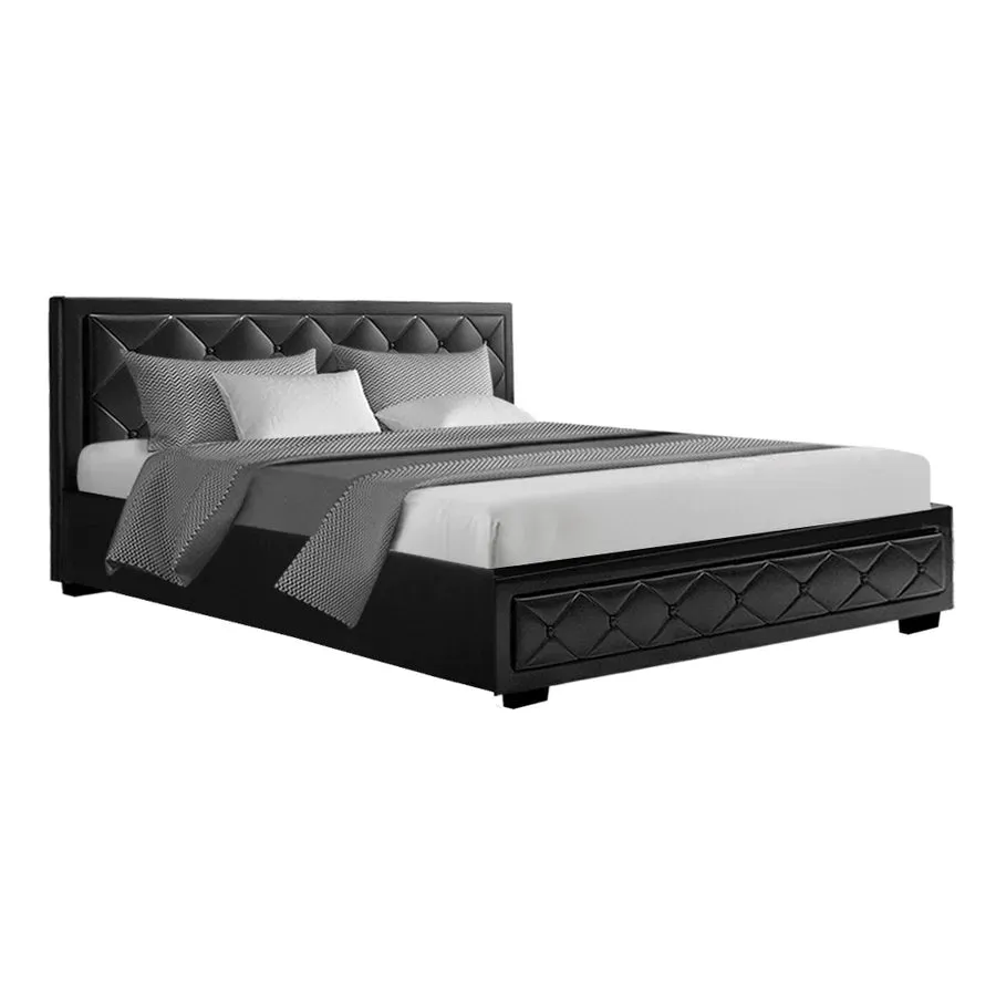 King Package | Bronte Bed Black & Bonita Euro Top Mattress (Medium Firm)