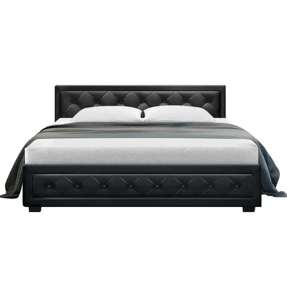 King Package | Bronte Bed Black & Bonita Euro Top Mattress (Medium Firm)