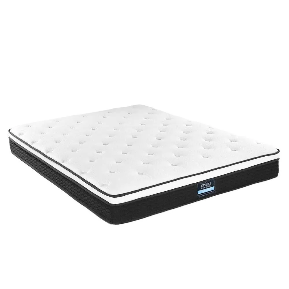 King Package | Bronte Bed Black & Bonita Euro Top Mattress (Medium Firm)