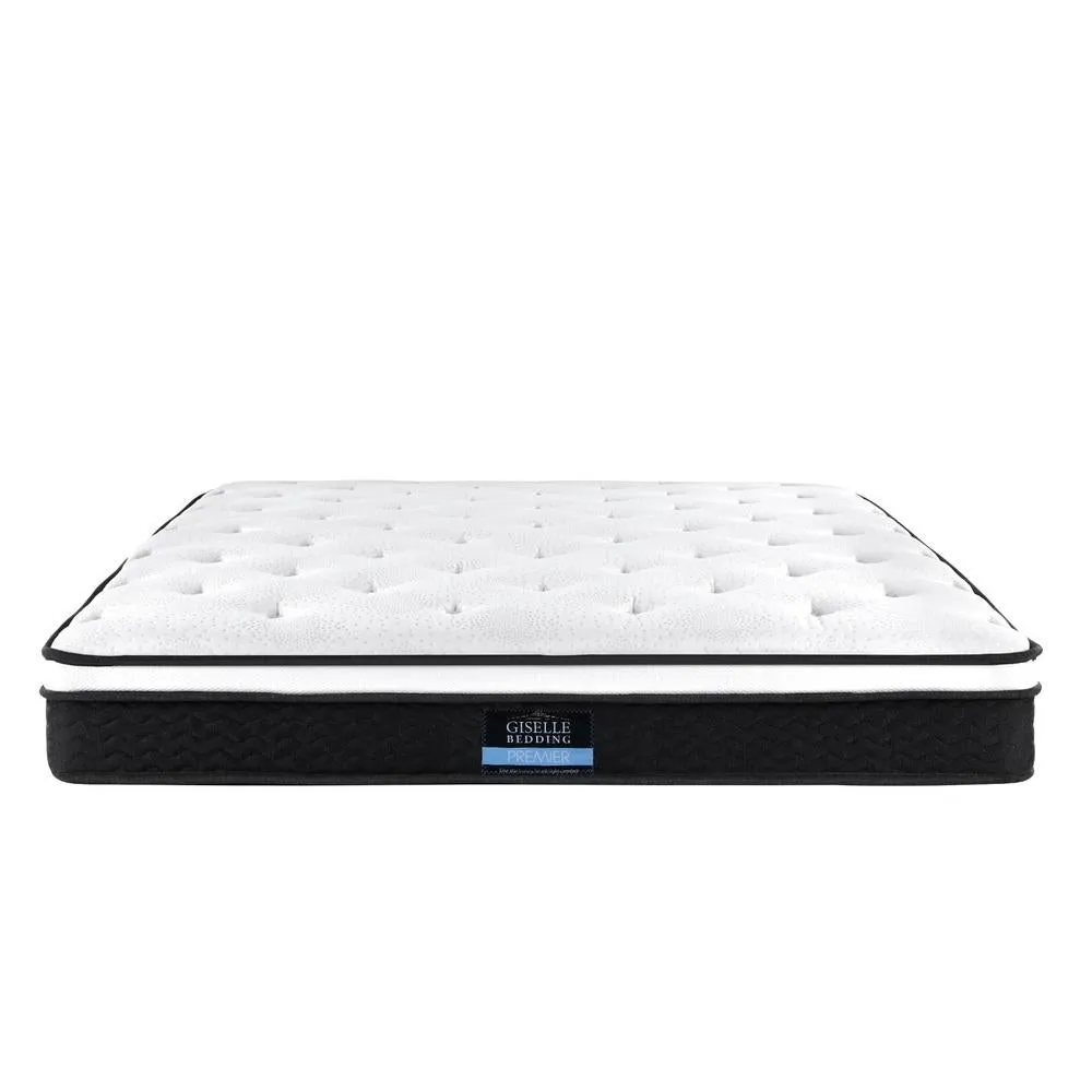 King Package | Bronte Bed Black & Bonita Euro Top Mattress (Medium Firm)