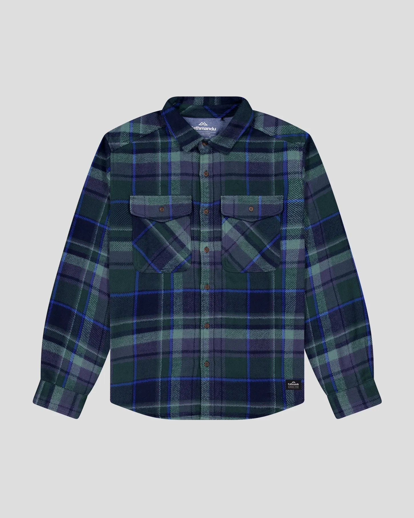 Men's Huntly Long Sleeve Shirt - Hut Plaid Deep Forest