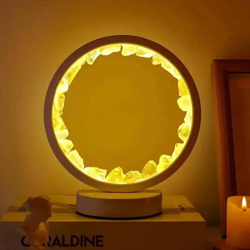 Natural Crystal LED Lamp