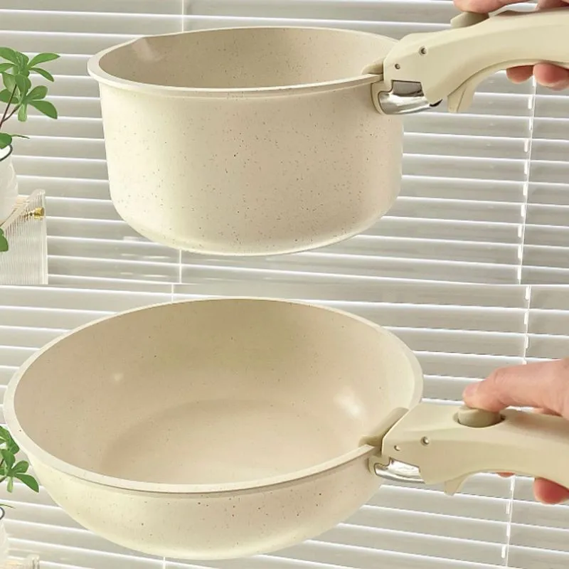 Non-stick Cookware Set with Removable Handle - Oven Safe
