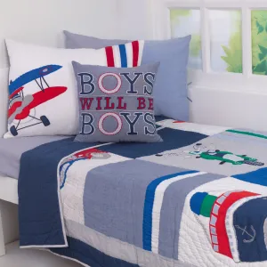 Off-we-go! Kids Quilt <br> <span style="font-size: 11px; font-family:Helvetica,Arial,sans-serif;">Can Be Personalised, Ages 3 to 15</span>
