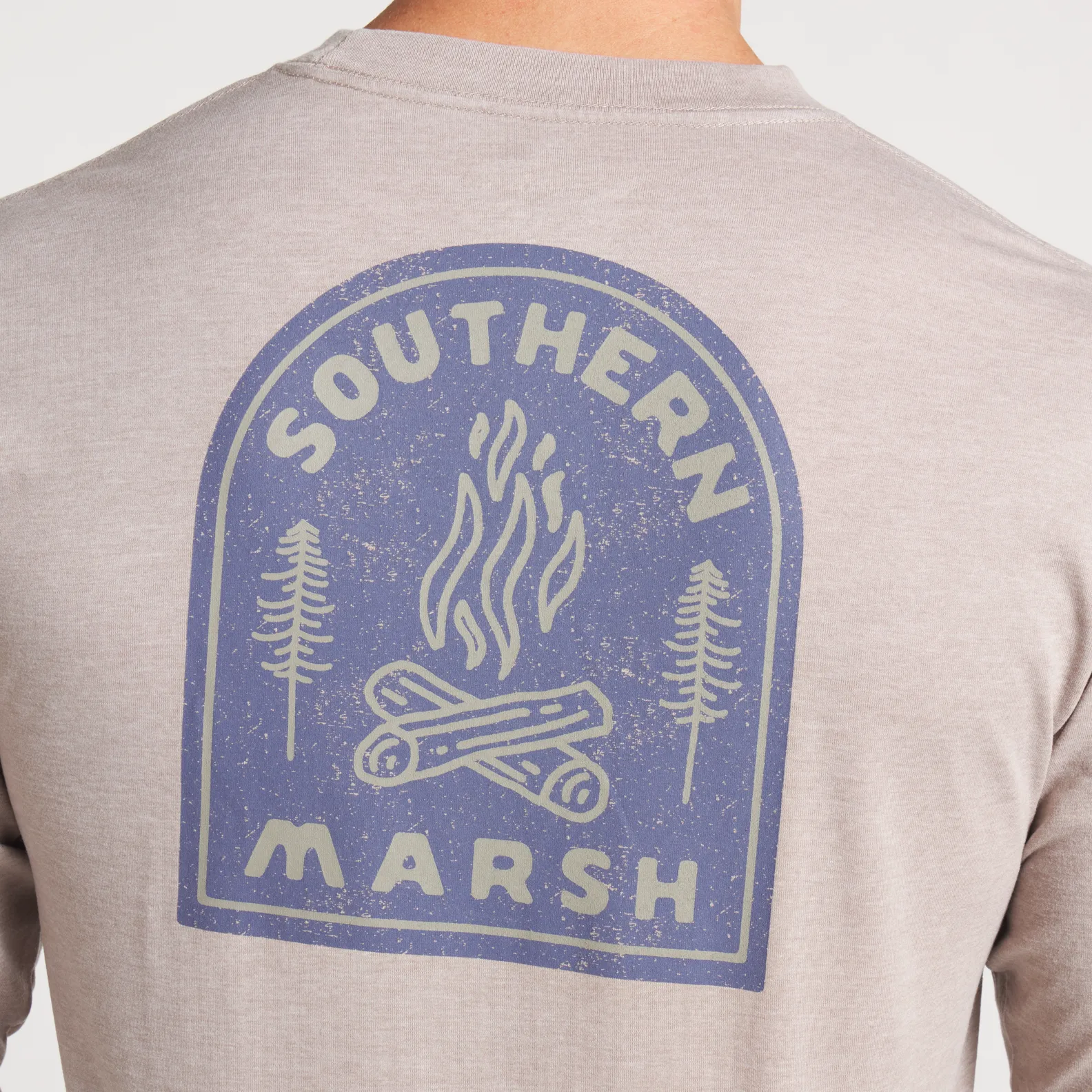 Seawash Tee - Campfire Badge - Long Sleeve