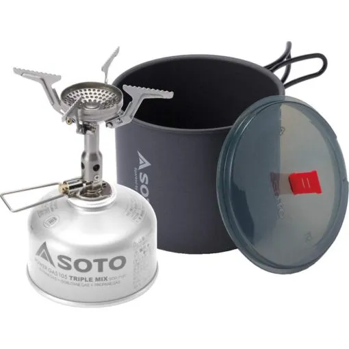 SOTO Amicus and New River Pot Combo Gas stoves