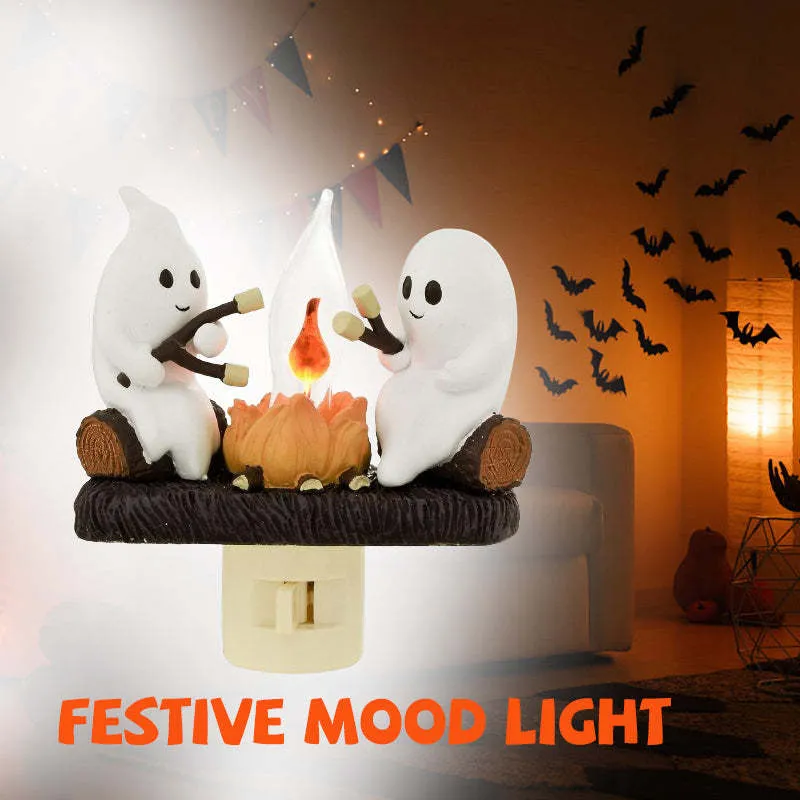 SpookyGlow Campfire Nightlight