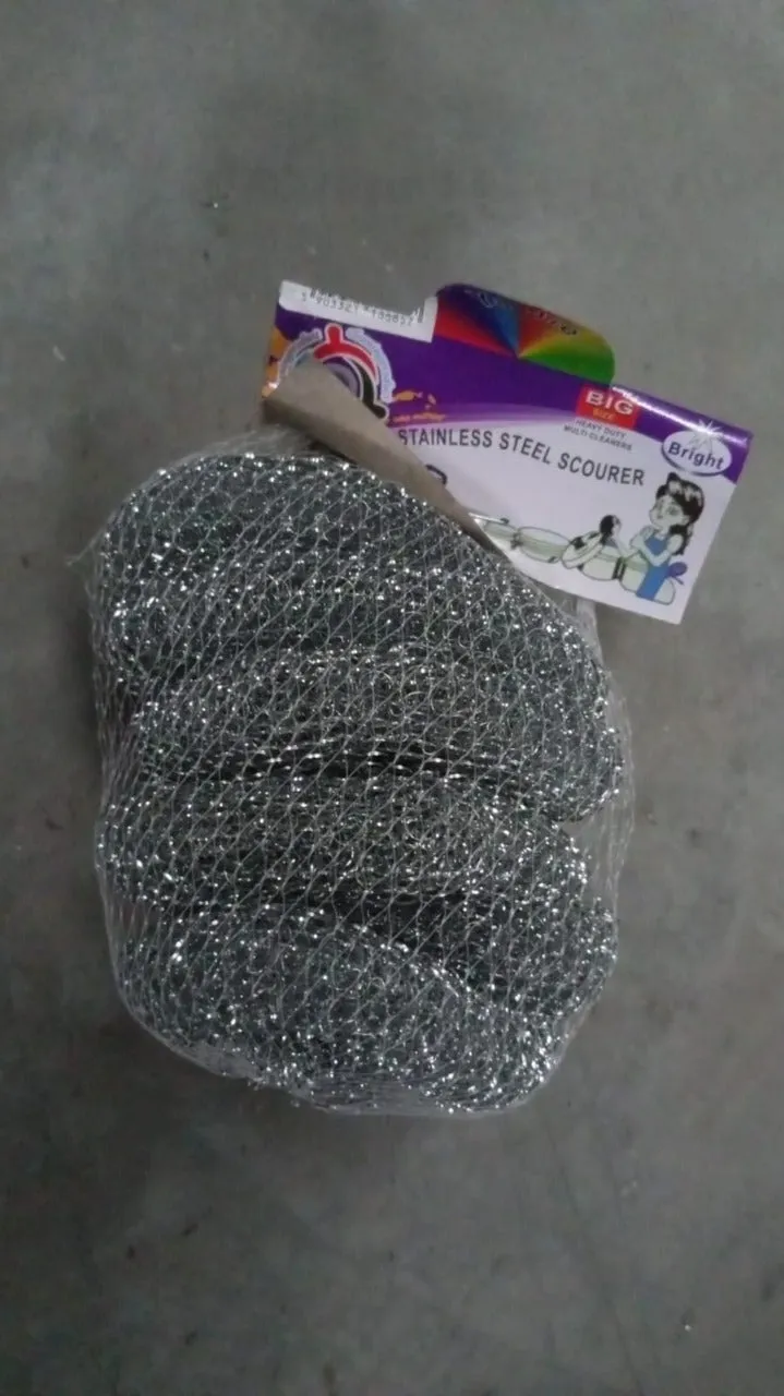 Stainless Steel Scrubber  /  Scourer (pack of 6pc)