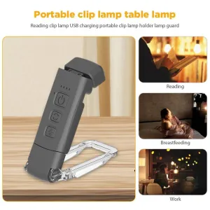 TheWellBeingRechargeable Book Light for Reading in Bed, Portable Clip-on LED Reading Light, 3 Amber Colors & 5 Brightness Dimmable, Compact & Long Lasting, Perfect for Book Lovers, Kids